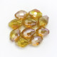 Oval 8x6mm Goldenrod Rbw Plated