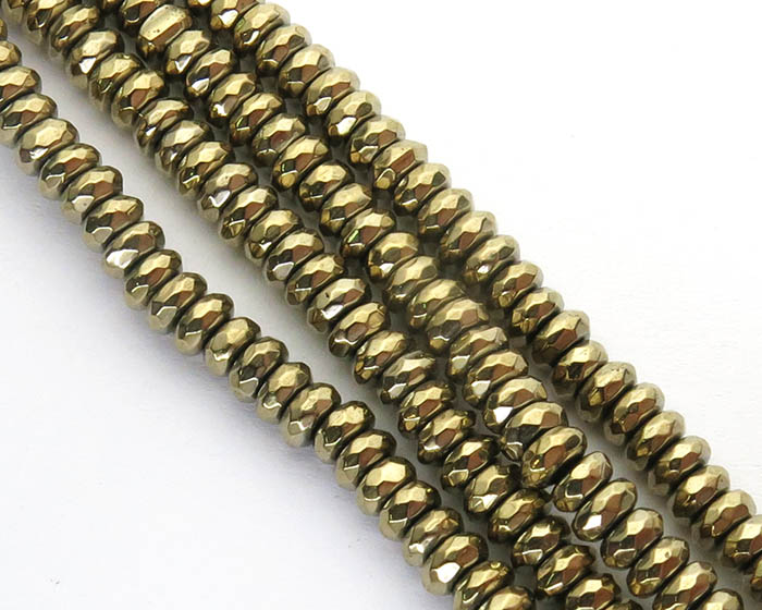 Hematit - Rondele Facetovane Hematit - Hemalike