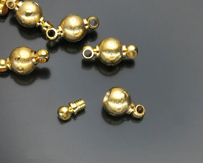 Kopča sa navojem 6mm - Gold Plated Kopče