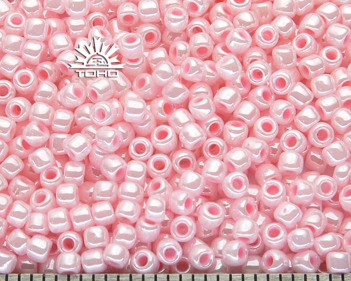 TR-11-126 Toho Round 11/0 Opaque Lustered Baby Pink Toho Round 11/0