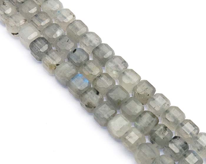 Labradorit 4mm - Kockice Facetovane Poludrago kamenje