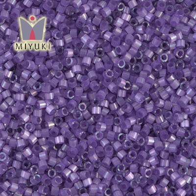 DB1809 Miyuki Delica 11/0 Dyed Lilac Silk Satin Miyuki Delica