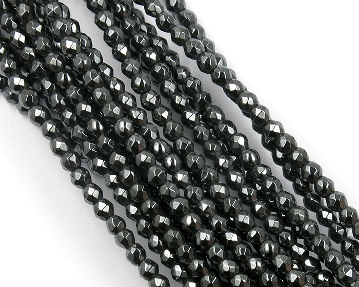 HEM_2M-07 Hematit 2mm - Facetovani Hematit - Hemalajk