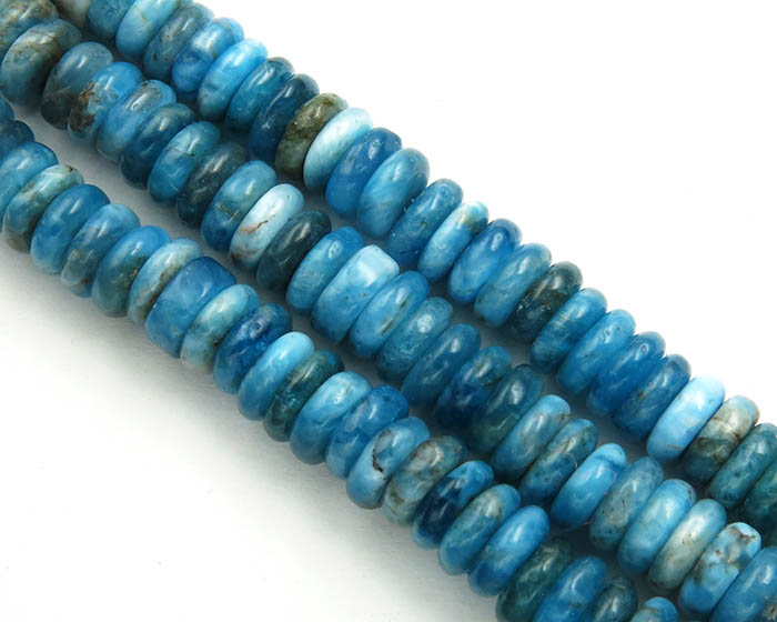 Apatit 2x6mm - Heishi Poludrago kamenje