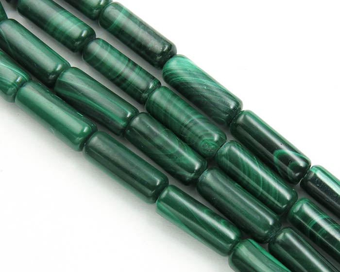 Malahit 11x4mm - valjak Poludrago kamenje