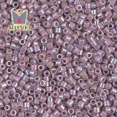 DBM0158 Delica 10/0 Opaque Lilac AB Miyuki Delica