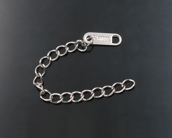 Produžni lanac 6cm sa pločicom - Silver Color Stainless Steel Komponente za nakit