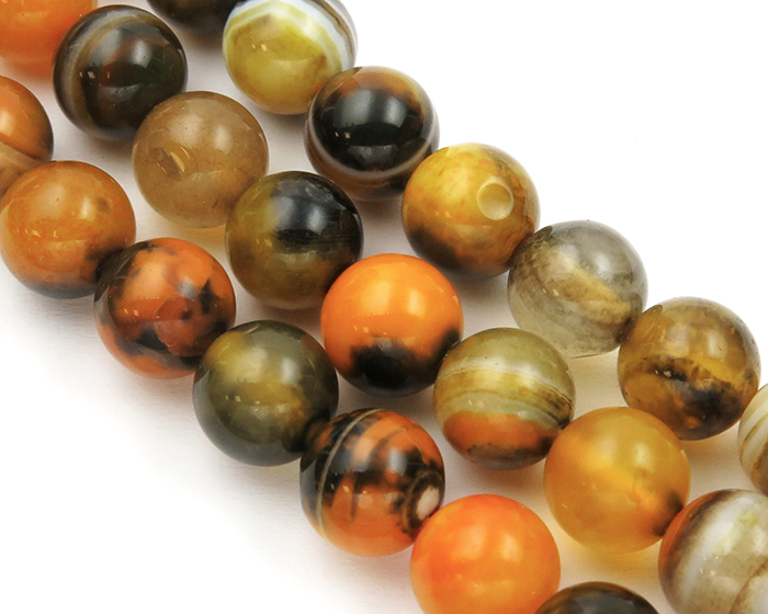 Ahat 8mm - Bumble Bee Poludrago kamenje