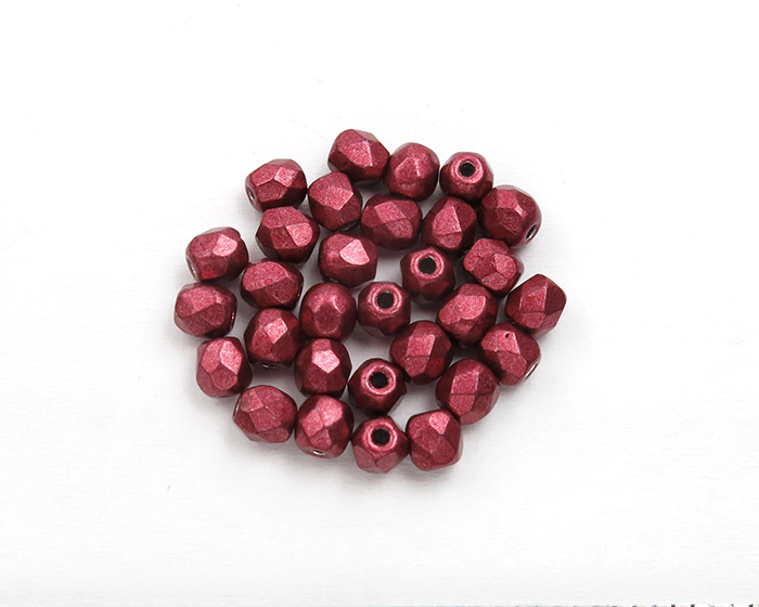 FP03_08A-09 Firepolish 3mm ColorTrends: Sueded Gold Lily Pad Facetovane perle