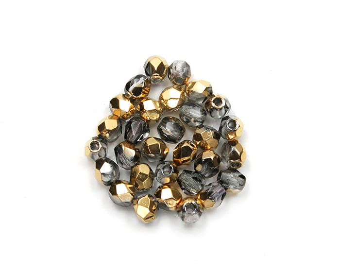 FP03_00030-FP Firepolish 3mm Gold 1/2 Staklene perle