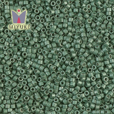 DB1172 Miyuki Delica 11/0 Galvanized Matted Dark Aqua Miyuki Delika