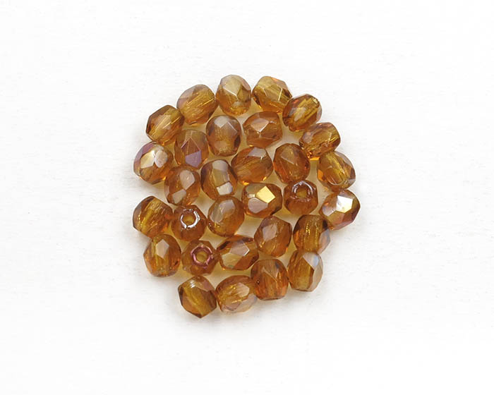 FP03_10060-W Firepolish 3mm Twilight - Topaz Facetovane perlice