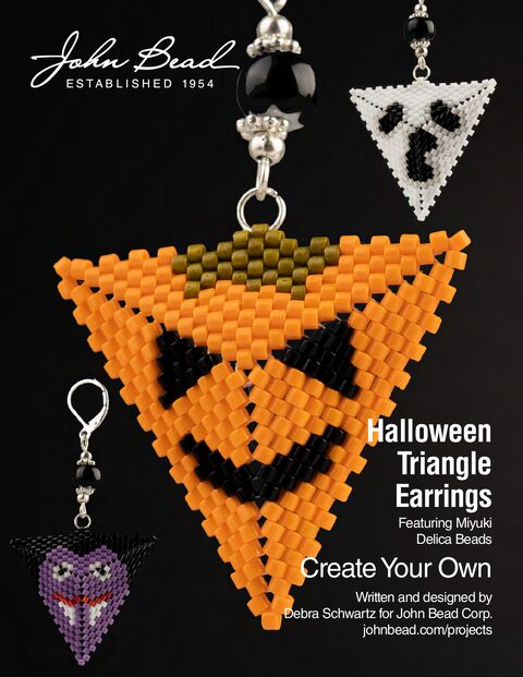 Halloween Peyote - trougaone minđuše